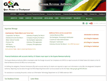 Tablet Screenshot of gra.gov.gy